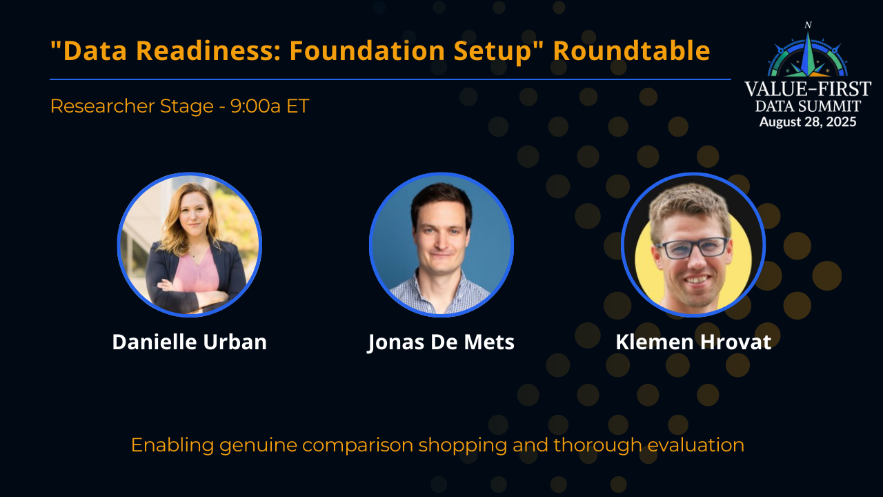 Stage 2 (Researcher) Data Summit Roundtable: "Data Readiness: Foundation Setup"