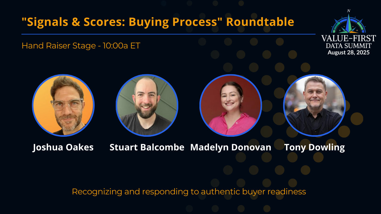 Stage 3 (Hand Raiser) Data Summit Roundtable: "Signals & Scores: Buying Process"