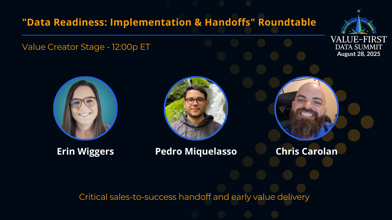 Stage 5 (Value Creator) Data Summit Roundtable: "Data Readiness: Implementation & Handoffs"